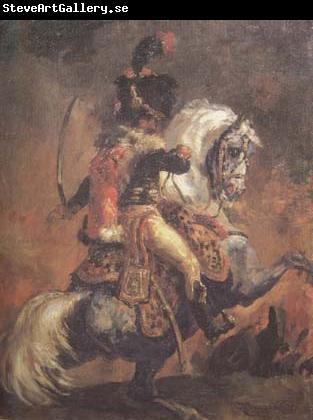 Theodore Gericault Chasseur of the Imperial Guard,Charging (mk10